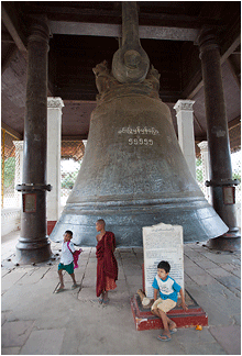 bilder fra burma, myanmar mingun bell