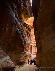 bilde fra Petra i Jordan