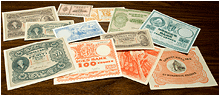 gamle norske pengesedler
