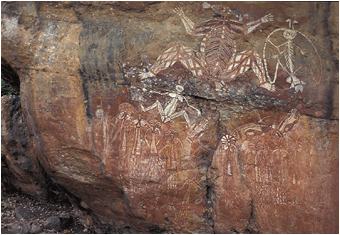 urinvånere australia hulemalerier