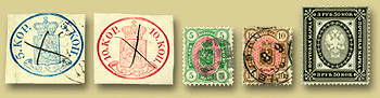 samling finske frimerker