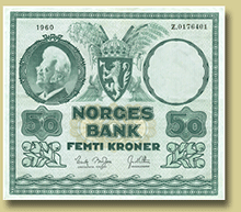 50 kr 1960, erstatningsseddel.
