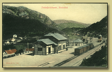 postkort jernbane flekkefjordbanen