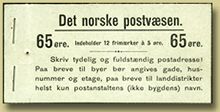 norsk frimerkehefte
