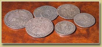 gamle norske sølvmynter
