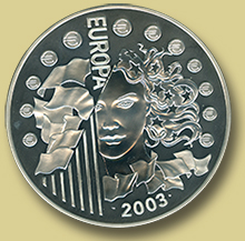 50 euro sølvmynt