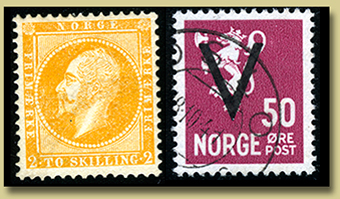 frimerkesamling på auksjon