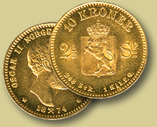 20 kroner gull 1874