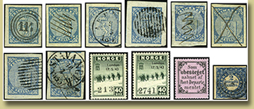frimerkesamling på auksjon
