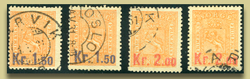 samling norske frimerker