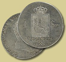 1 speciedaler 1821