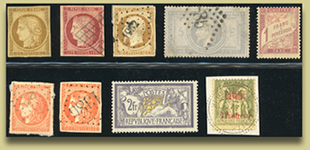 frimerkesamling frankrike