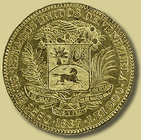 gullmynt fra bolivia
